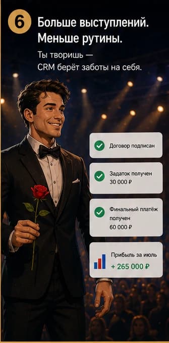 Сценарий Ведело для фокусника, шаг 6